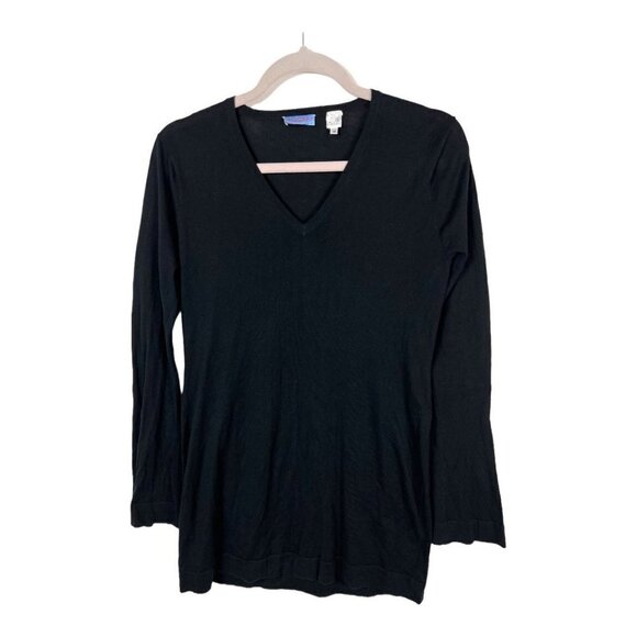 Acrobat silk black flare sleeve sweater - Picture 1 of 8